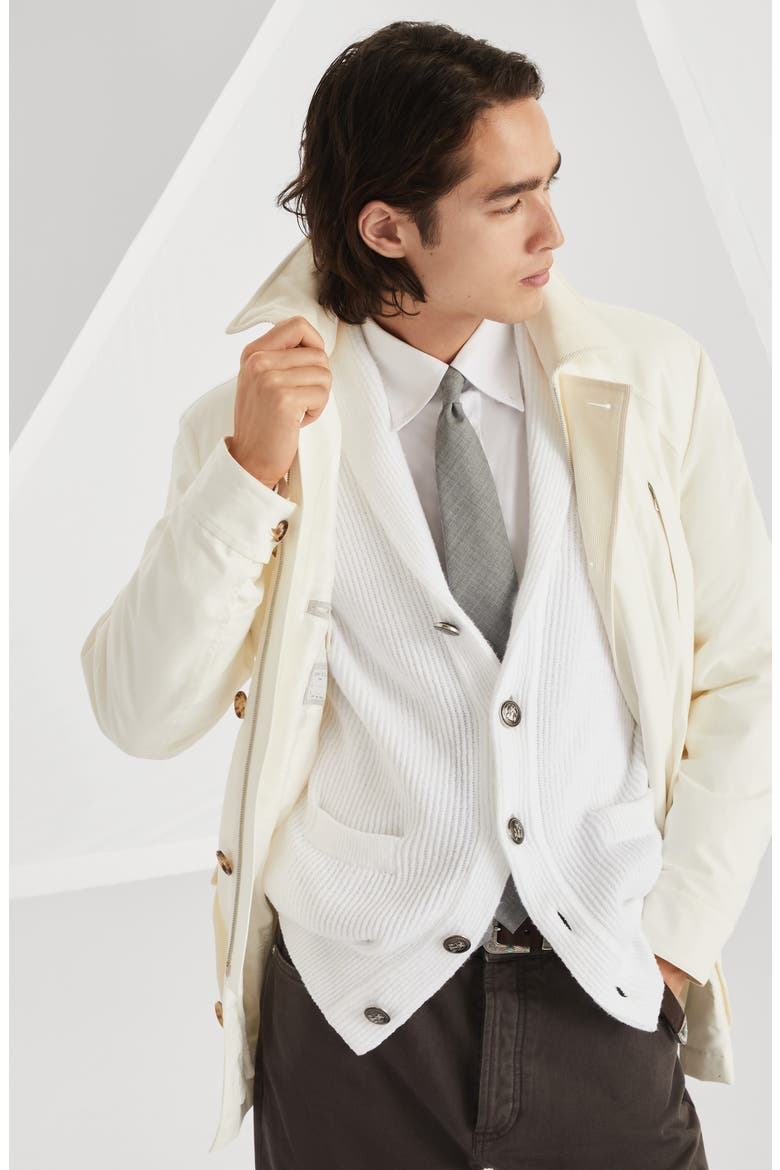 Water-resistant parka, Alternate, color, Off-White