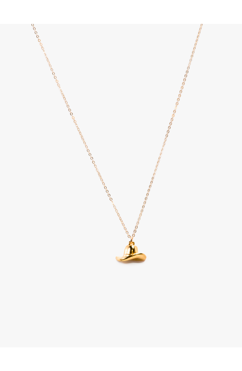 ABLE Cowboy Hat Necklace, Main, color, Gold