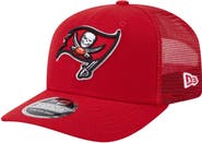 New Era Men's New Era Red Tampa Bay Buccaneers Main Trucker 9SEVENTY Stretch-Snap Hat