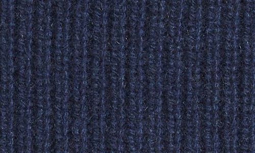 The Elder Statesman Rib Cashmere Watchman Cap In Navy