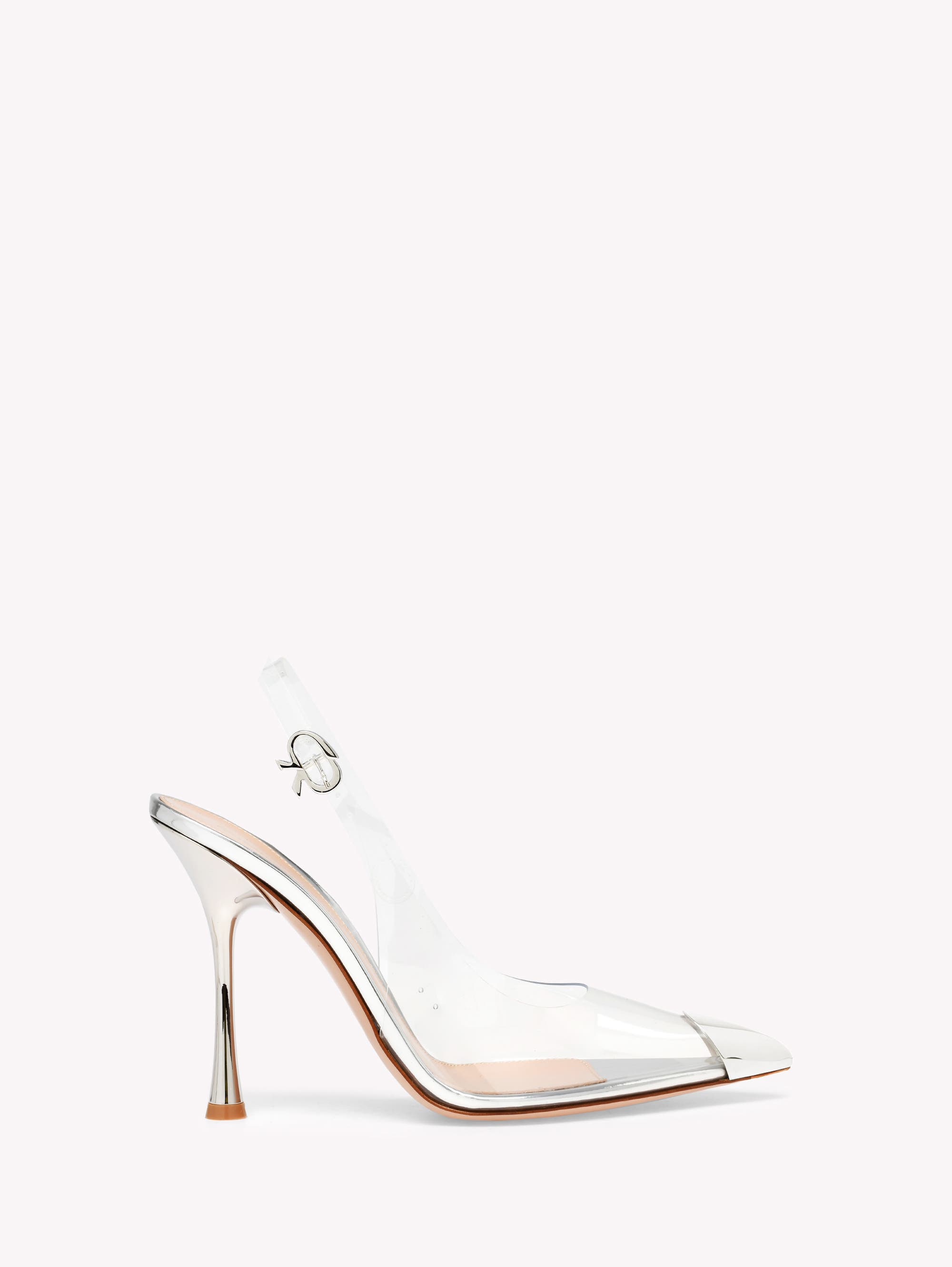 Gianvito Rossi Diana Slingback, Main, color, Silver Tpu