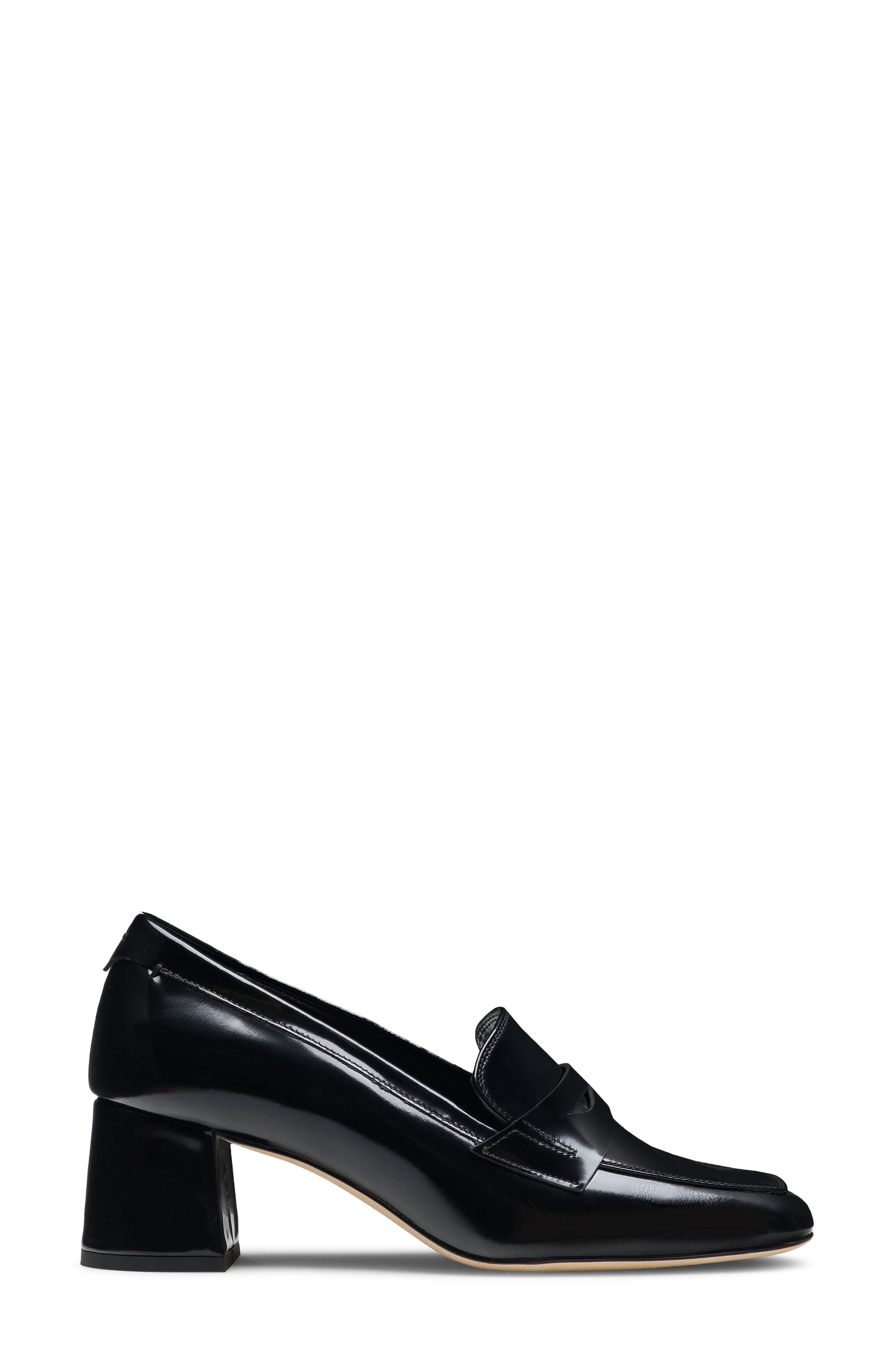 Magnanni Stasia Penny Loafer Pump, Alternate, color, Black