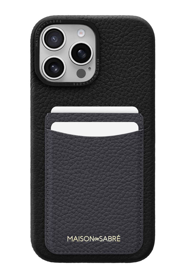 Card Phone Case iPhone 16 Pro, Alternate, color, Graphite Caviar