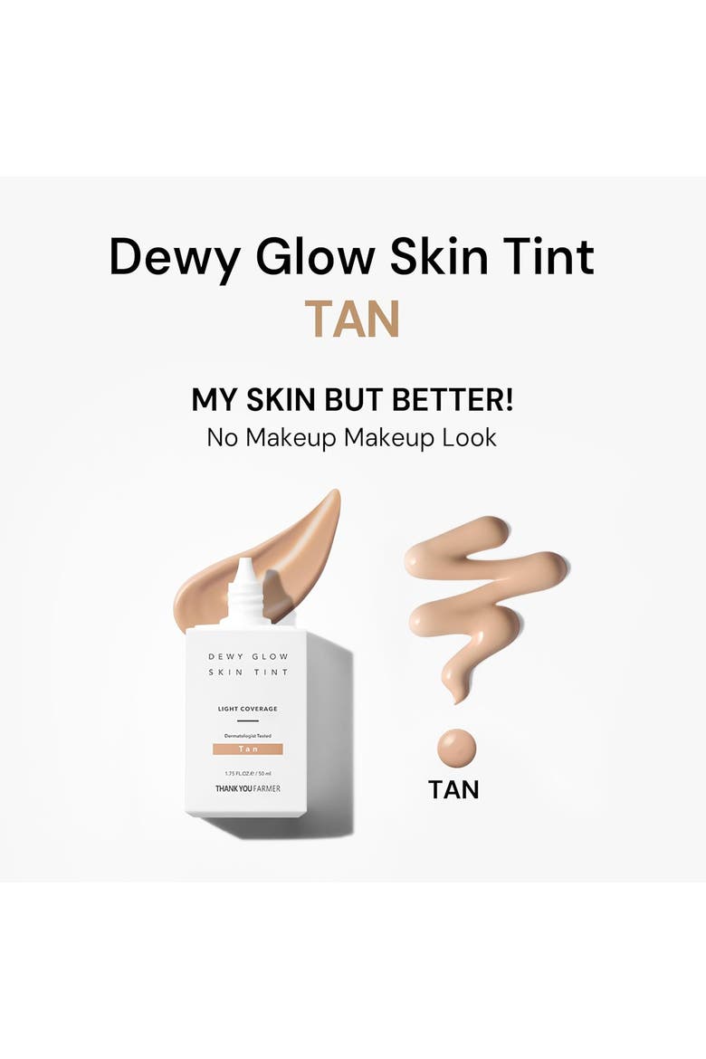 Dewy Glow Skin Tint Tan, Alternate, color, White