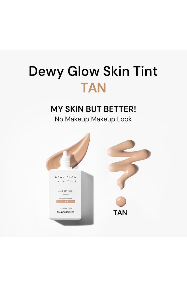 THANK YOU FARMER Dewy Glow Skin Tint Tan, Alternate, color, White
