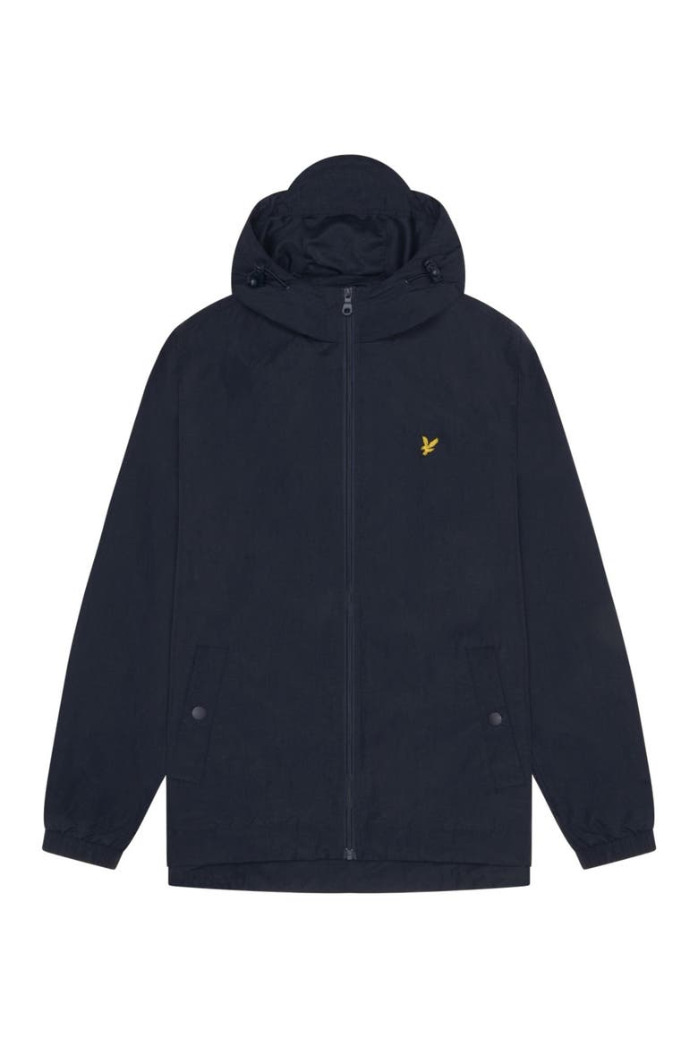 Zip Through Hooded Jacket, Alternate, color, Dark Navy