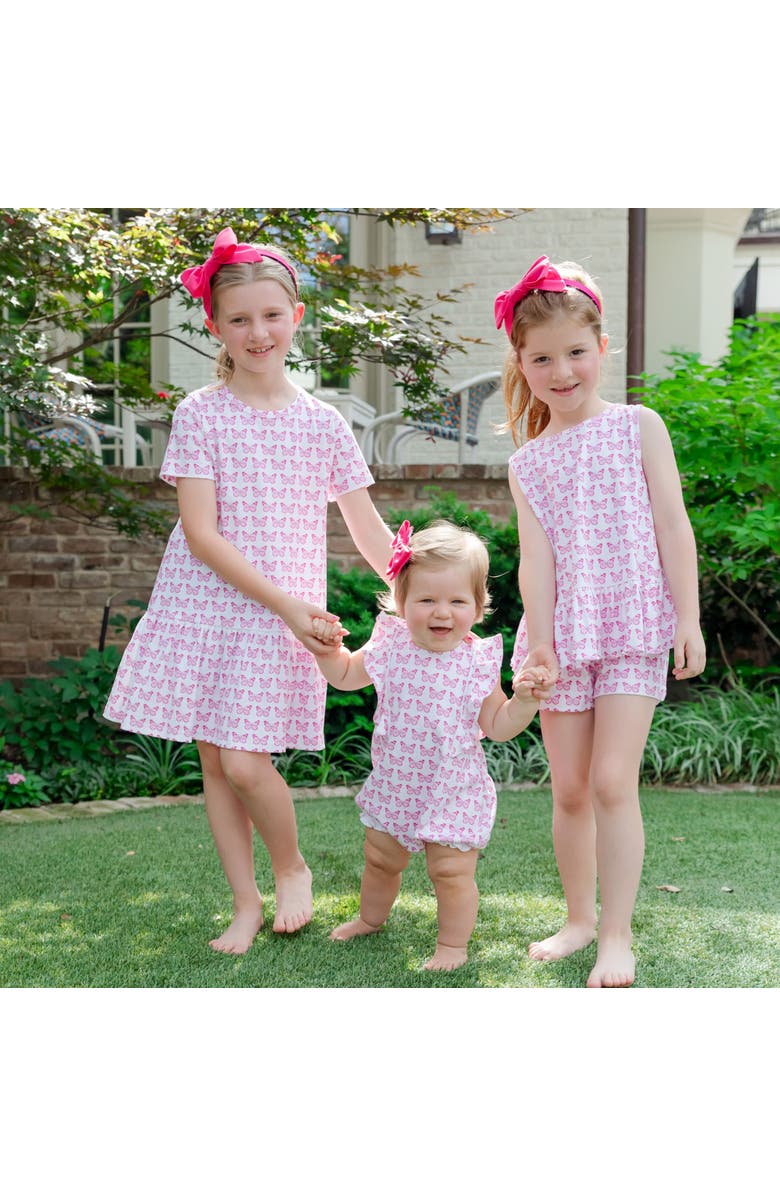 Lila and Hayes Poppy Girls' Short Set, Alternate, color, Cartie Butterflies