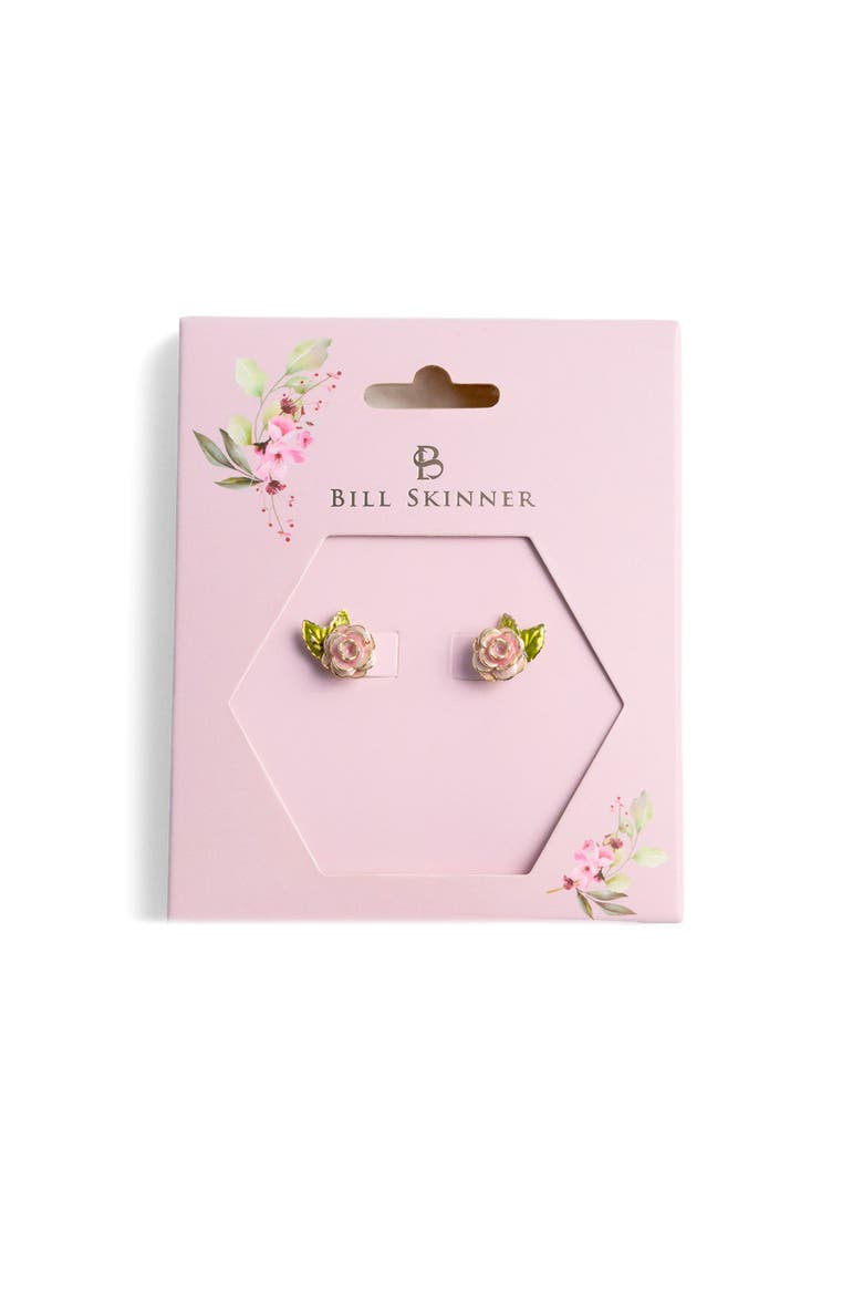 Vintage Rose Studs, Alternate, color, Rose