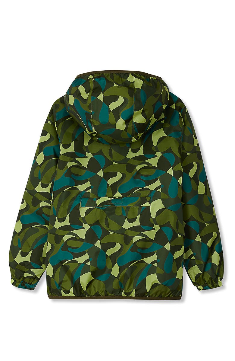 Lands' End Kids Waterproof Rain Jacket, Alternate, color, Pesto Camo