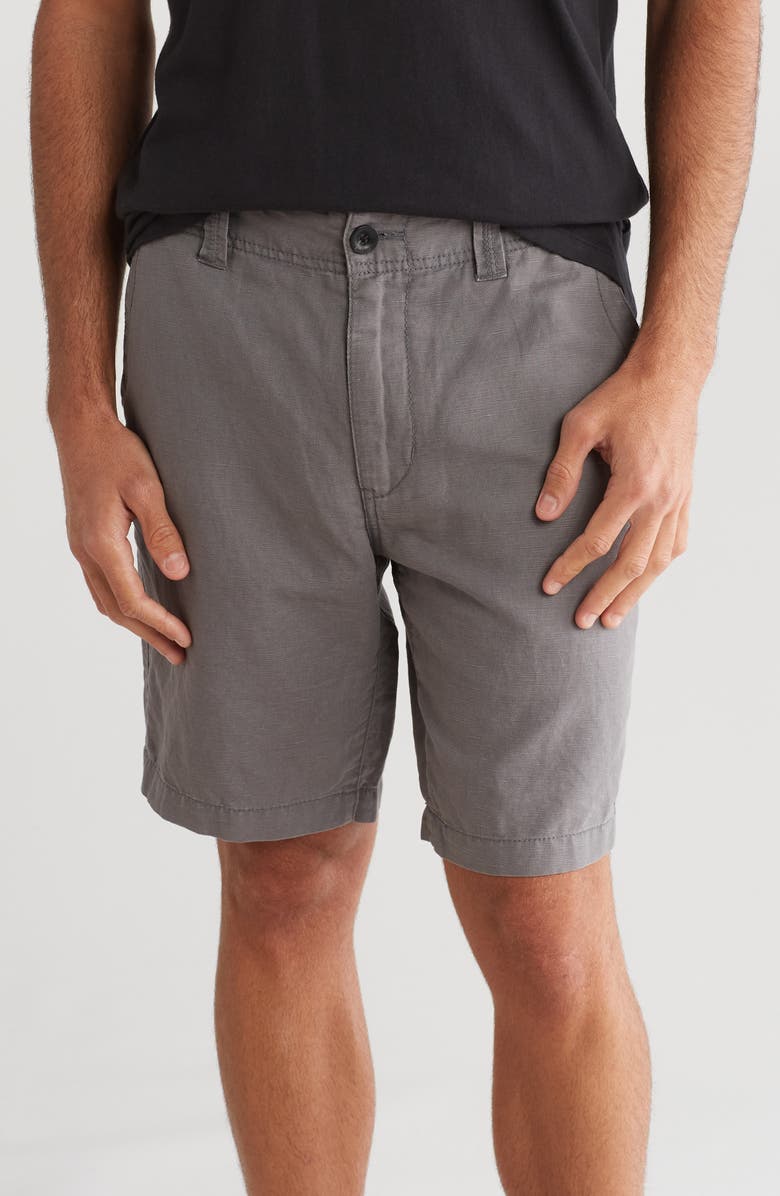 Union Sahara Linen & Cotton Chino Shorts, Main, color, 