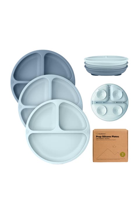 3-Pack Prep Silicone Suction Plates