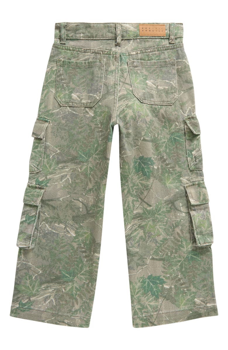 PacSun Kids' Camo Baggy Cotton Cargo Pants, Alternate, color, Camo