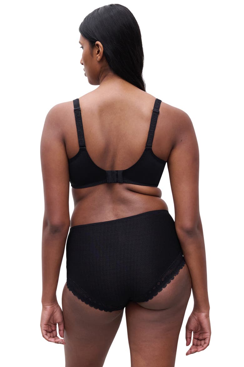 Sublime High Waist Support Briefs, Alternate, color, BLACK