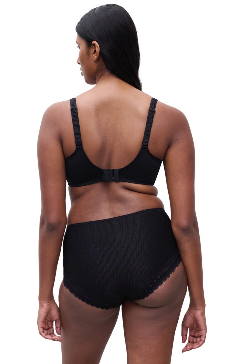 Chantelle Lingerie Sublime High Waist Support Briefs, Alternate, color, Black