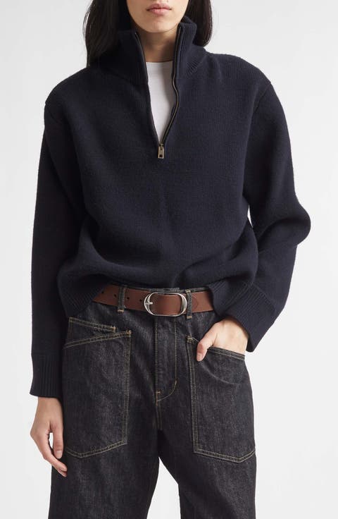 Axel Quarter Zip Lambswool Sweater