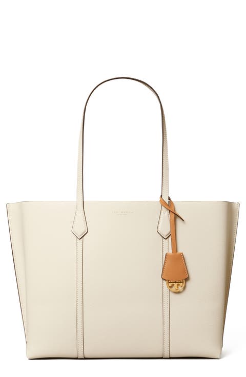 Perry Triple Compartment Leather Tote