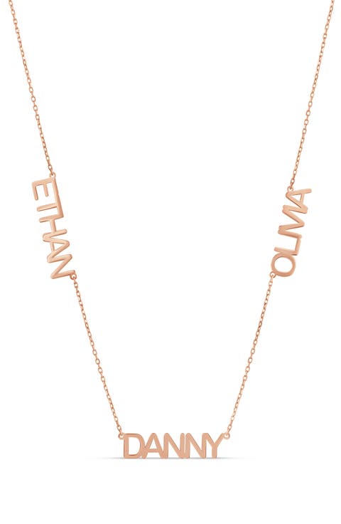 Multi Name Charm Necklace