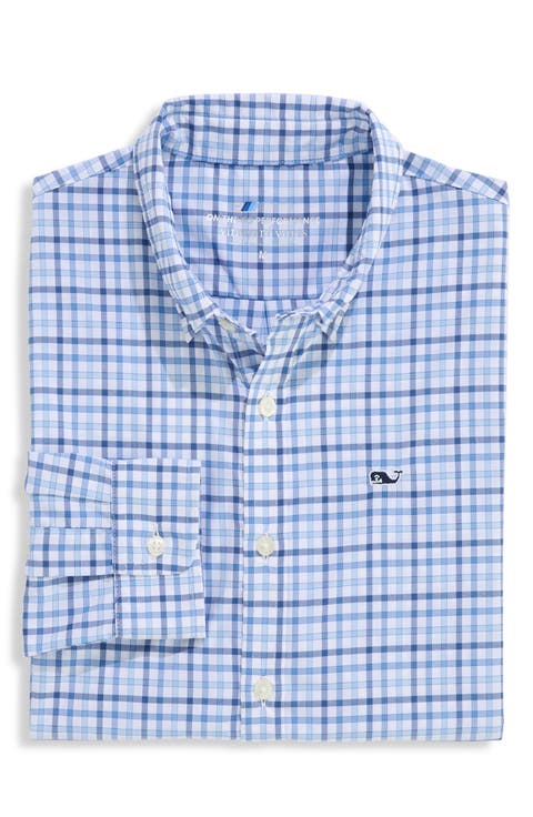 Kids' Forepeak Plaid Performance Button-Down Shirt (Toddler, Little Kid & Big Kid)