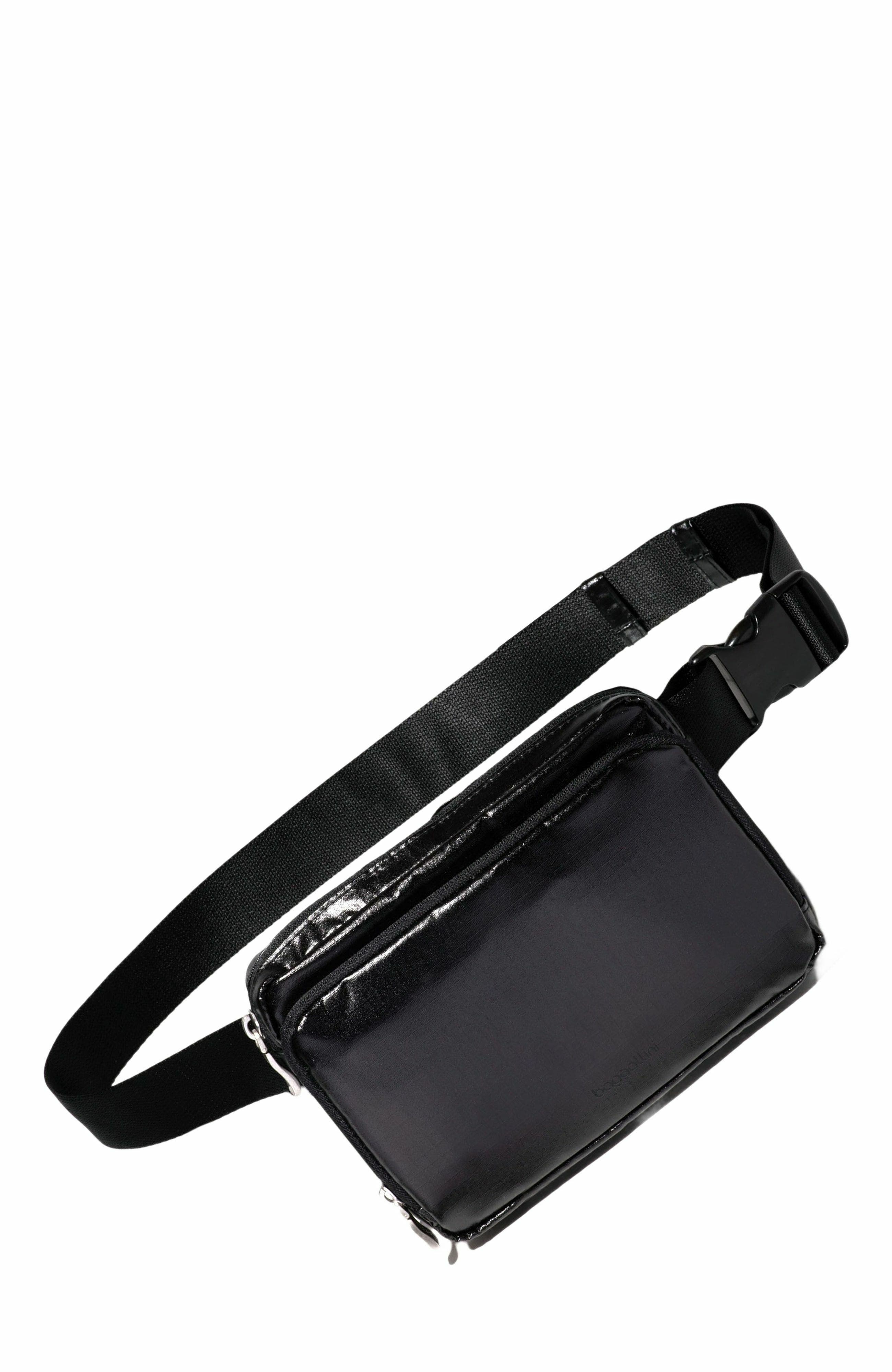 BAGGALLINI Modern Belt Bag Sling, Alternate, color, Black Gloss Ripstop