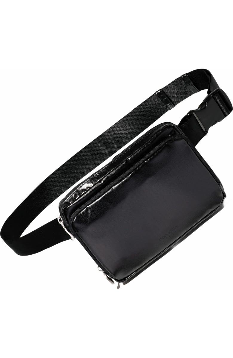 BAGGALLINI Modern Belt Bag Sling, Alternate, color, Black Gloss Ripstop