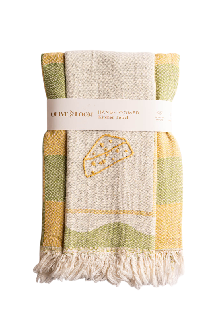 Hand Stitched Kitchen Towel Set, Main, color, Natural/Cream