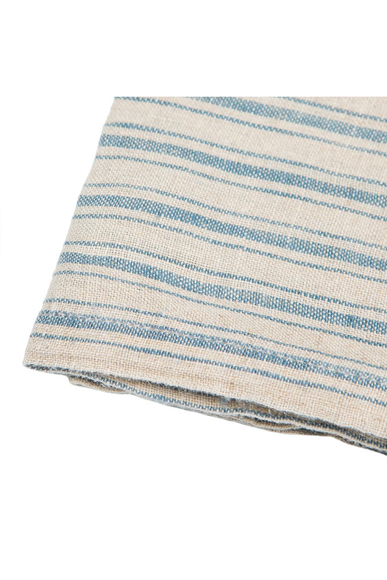Boat Stripe Linen Towels - Set of 2, Alternate, color, Natural/Blue 20" x 30"