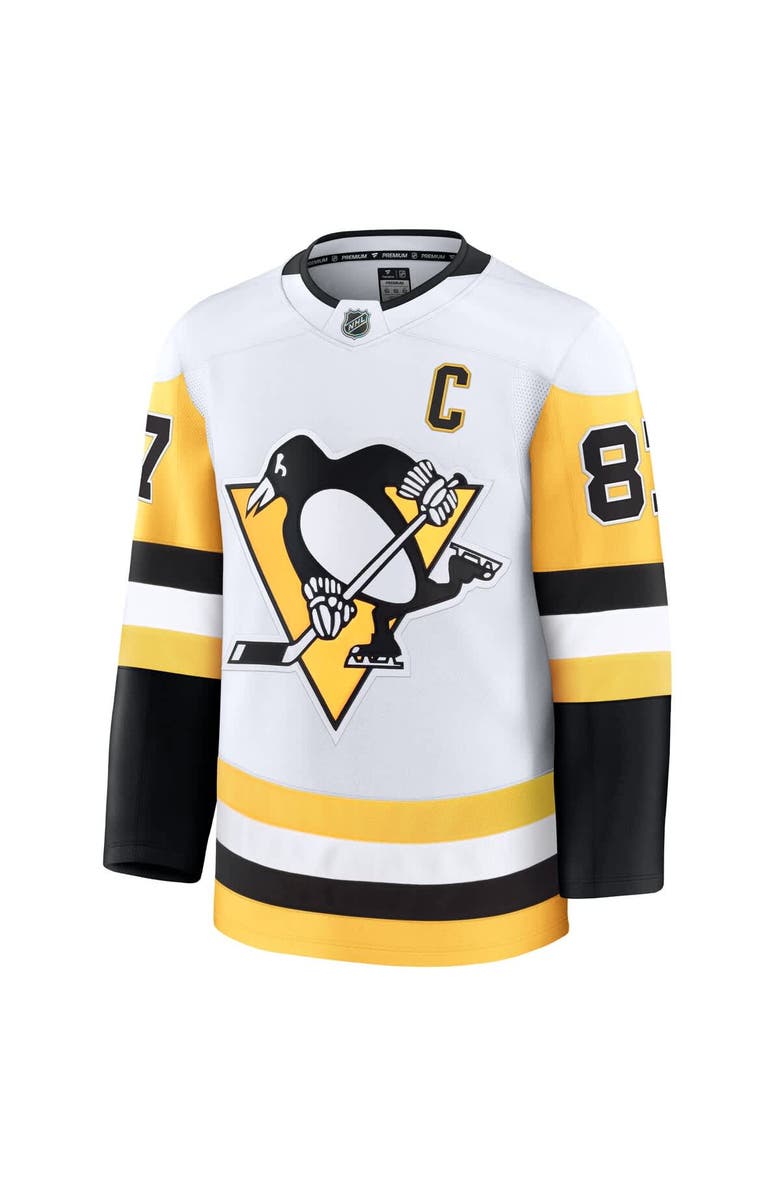 FANATICS Men's Fanatics Sidney Crosby White Pittsburgh Penguins Away Premium Jersey, Alternate, color, 