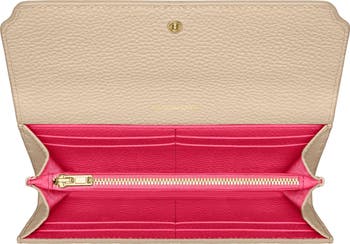 Long Leather Flap Wallet
