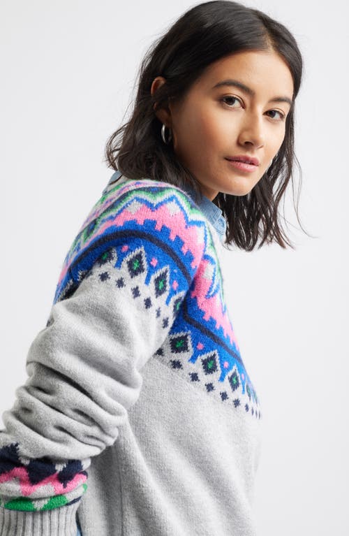 CASLON CASLON® FAIR ISLE CREWNECK PULLOVER SWEATER 