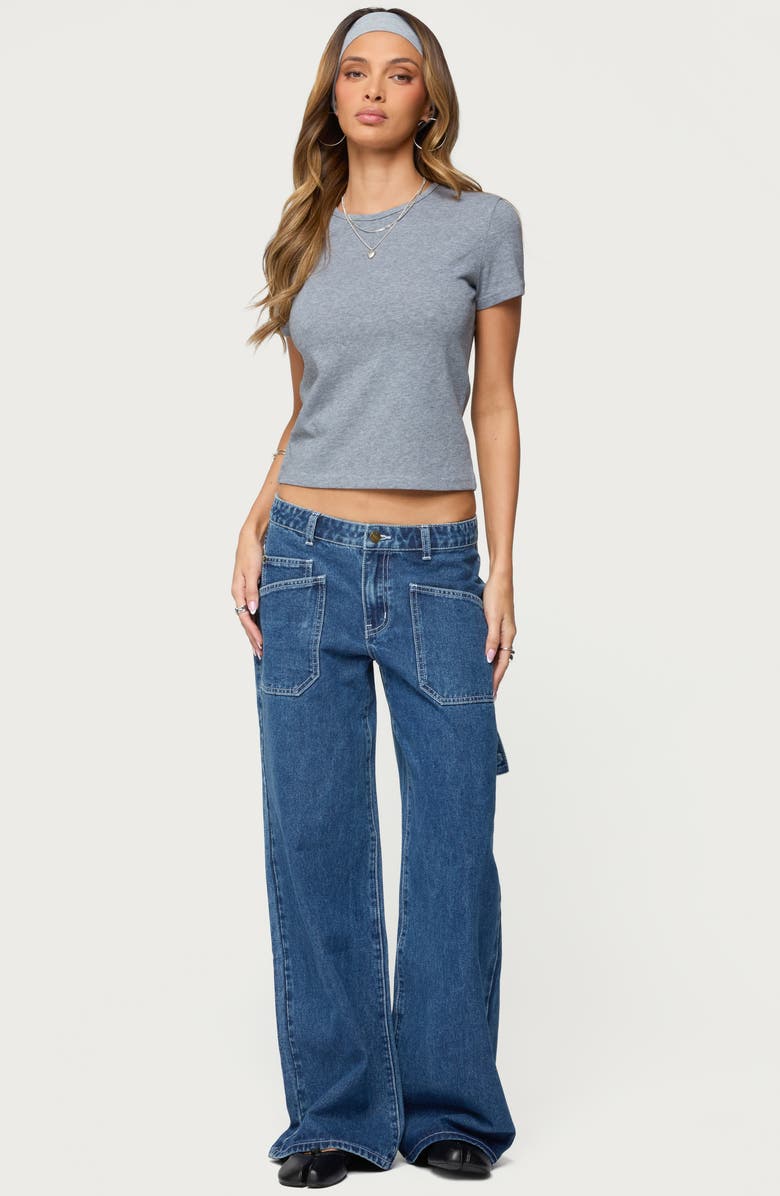 EDIKTED Connie Carpenter Jeans, Alternate, color, 