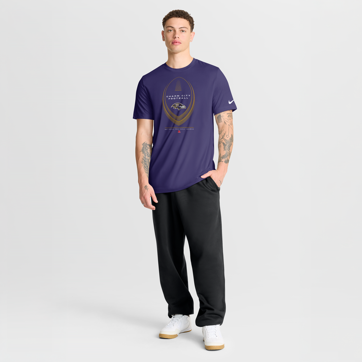 Nike Men's Nike Purple Baltimore Ravens Legend Icon Dri-FIT T-Shirt ...