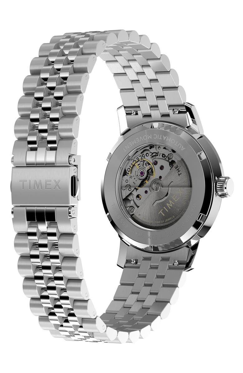 Timex<sup>®</sup> Marlin Automatic Bracelet Watch, 40mm, Alternate, color, Silver
