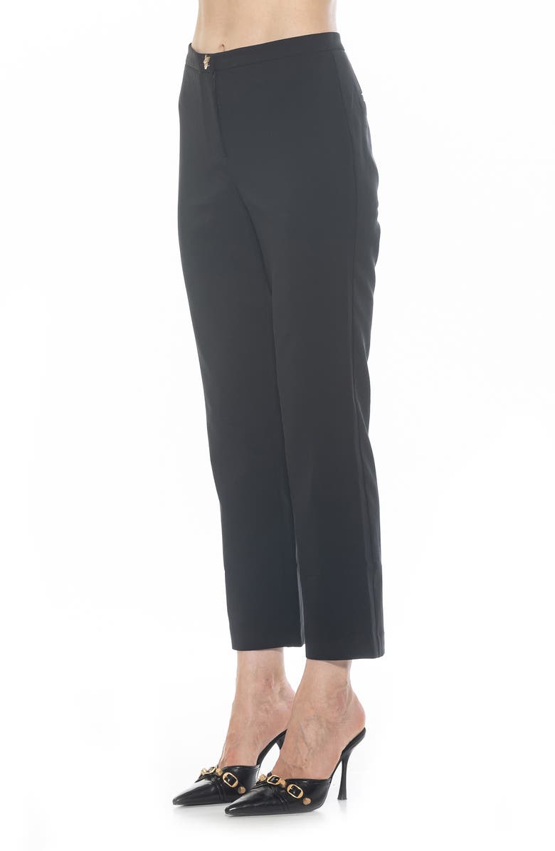 Alexia Admor Stefan Ankle Pants, Alternate, color, Black