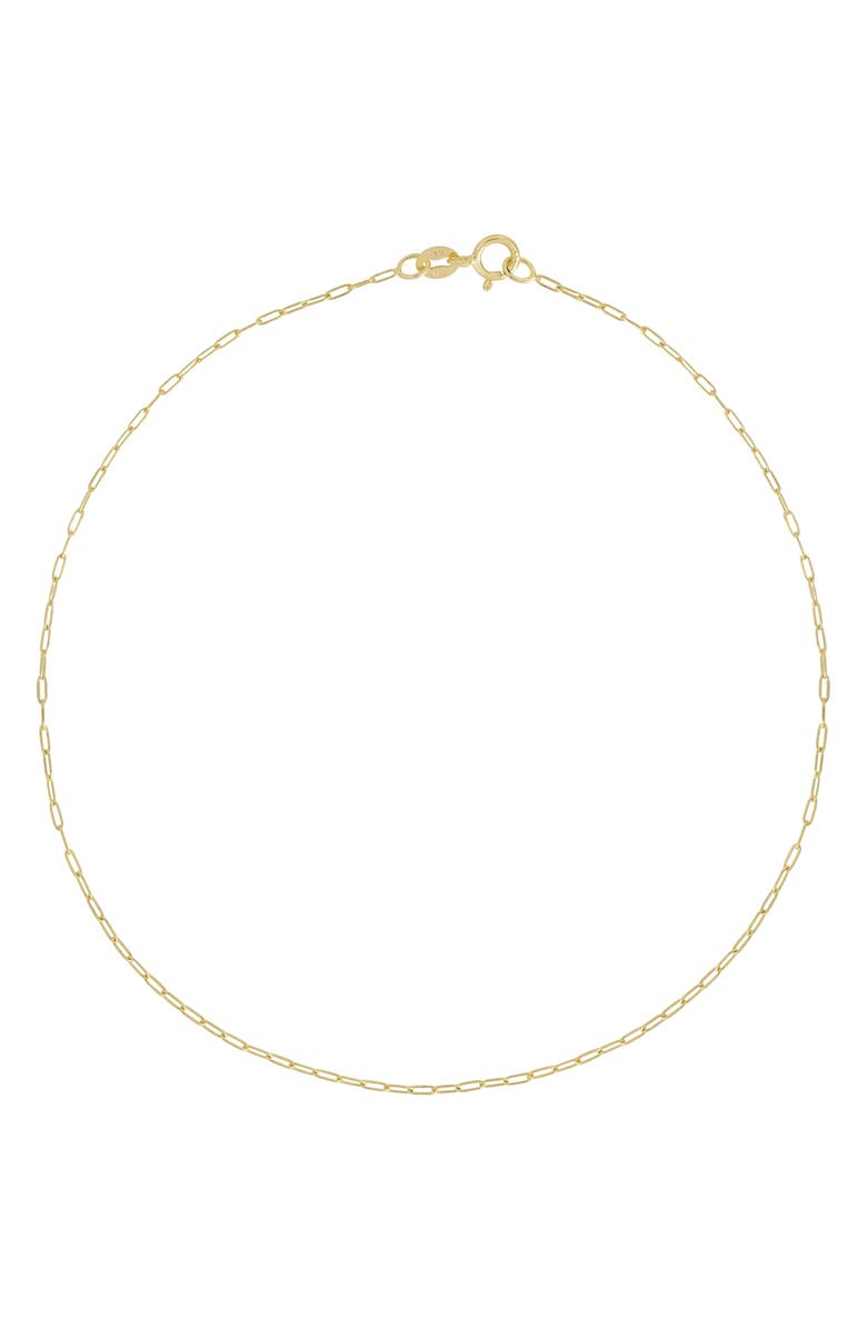 Bony Levy 14K Gold Chain Anklet, Main, color, 