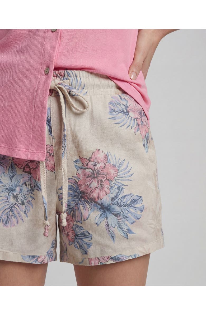 Lords of Harlech Leanne Womens Drawstring Short, Alternate, color, Exotic Floral Natural