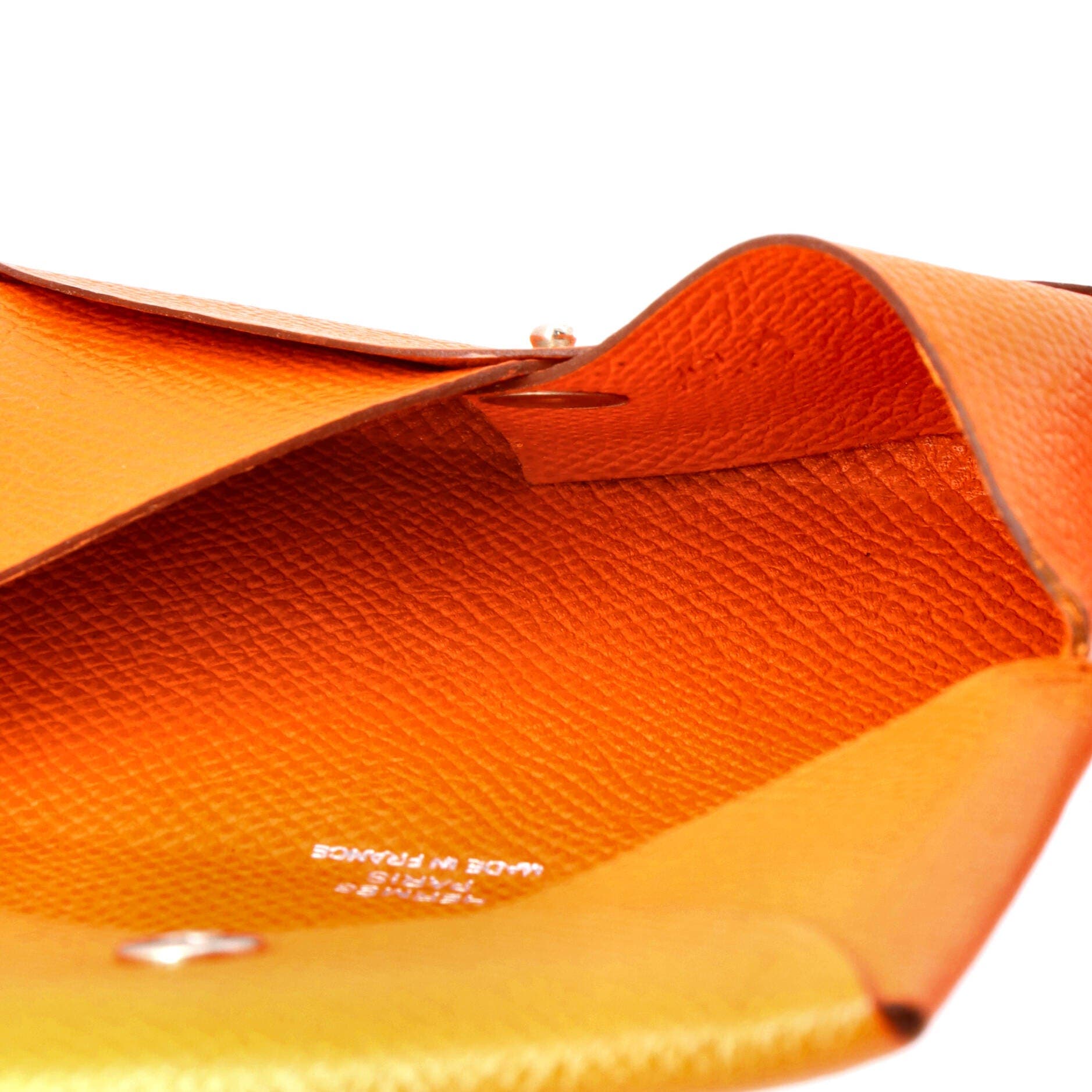 Calvi Card Holder Epsom, Alternate, color, Orange