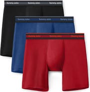 Tommy John 3-Pack Comfort Micro 6-Inch Boxer Briefs