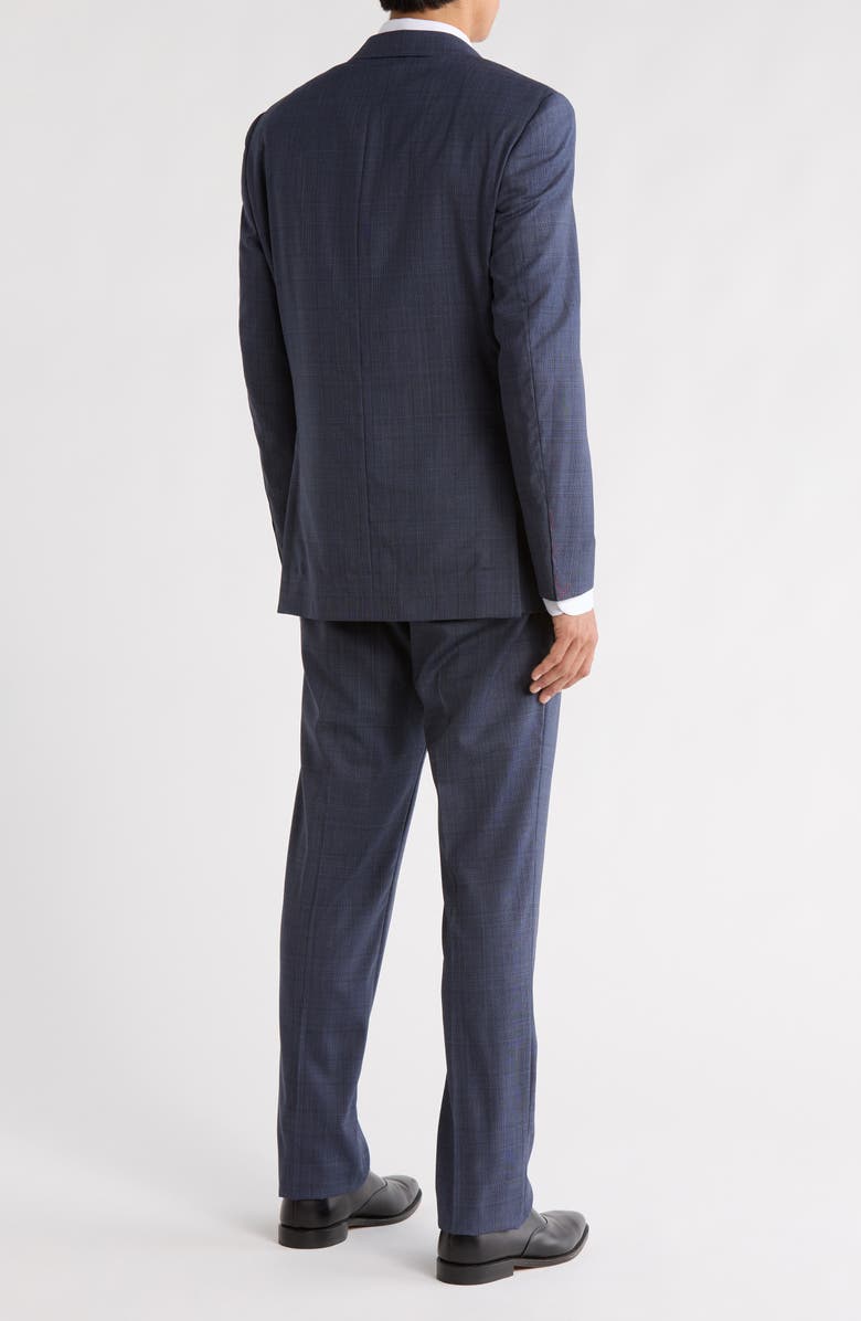 Samuelsohn Blue Plaid Wool Suit, Alternate, color, Blue