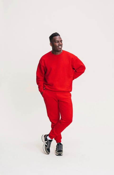 Men's Organic Cotton Teddy Oversized Crewneck