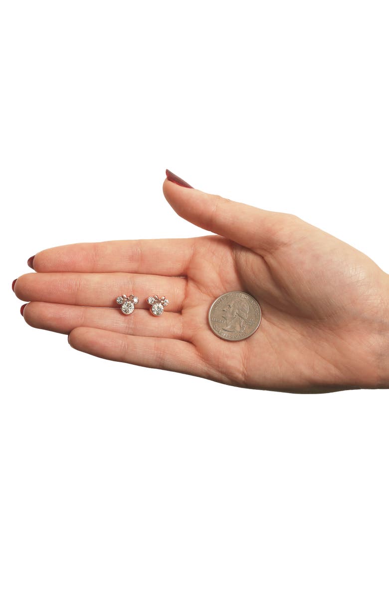 Disney Birthstone Stud Earrings, Alternate, color, April/ Rose Gold