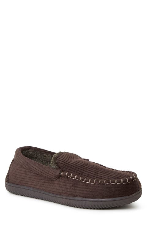 Niles Corduroy Moccasin Slipper (Men)