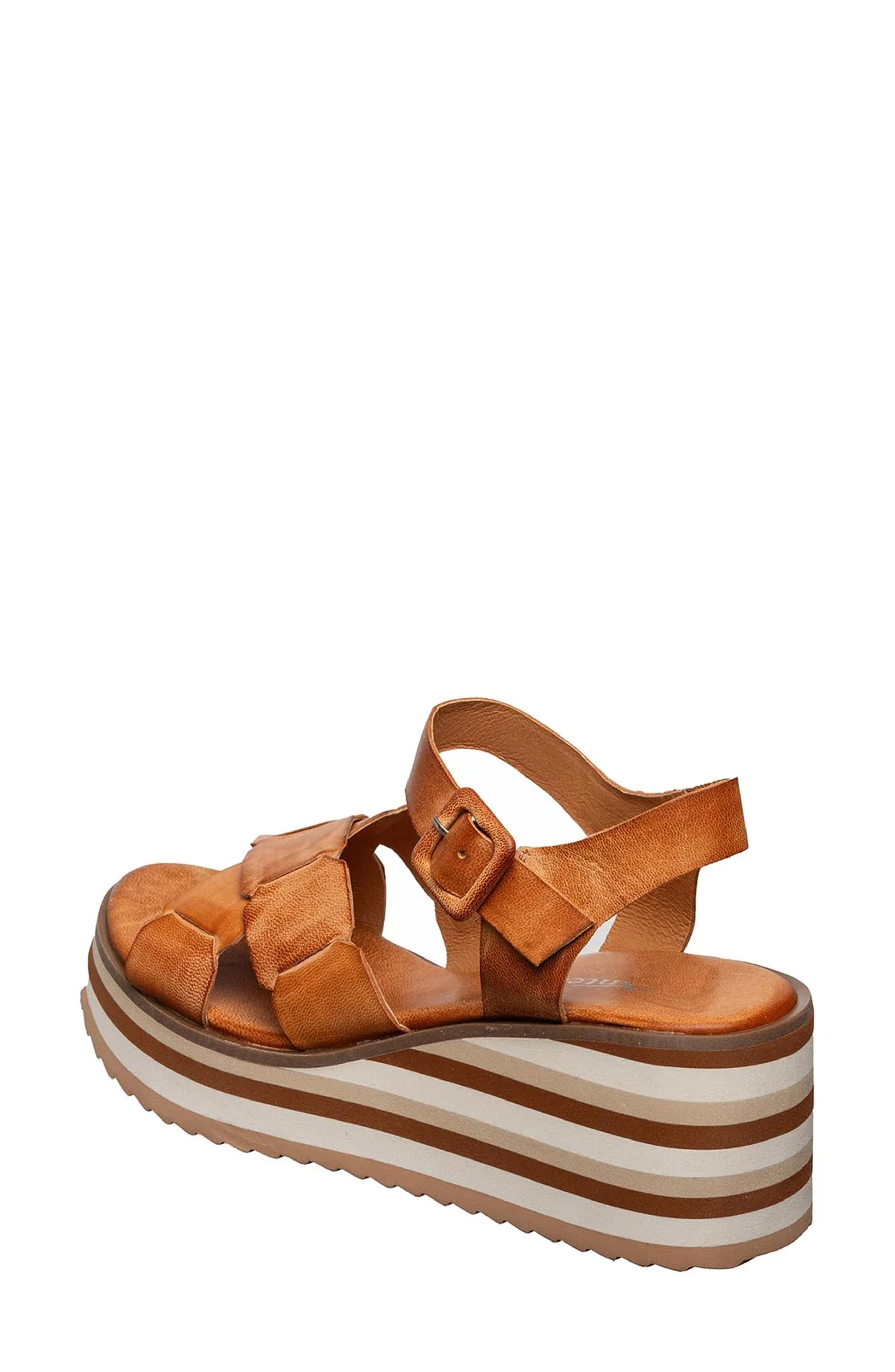ANTELOPE Poppy Platform Wedge Sandal, Alternate, color, Tan