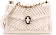 Pre-Owned Bvlgari Serpenti Diamond Blast Shoulder Bag Quilted Leather Small