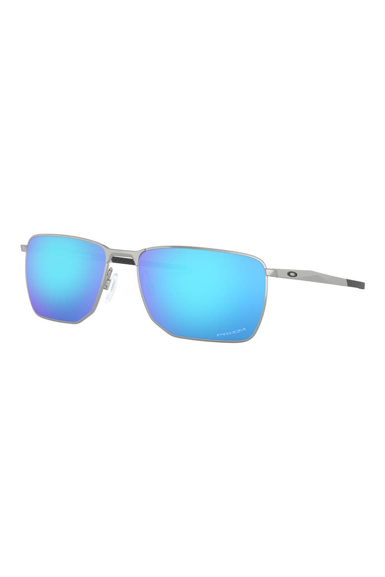 Ejector 58mm Navigator Sunglasses, Alternate, color, SATIN CHROME/ PRIZM SAPPHIRE