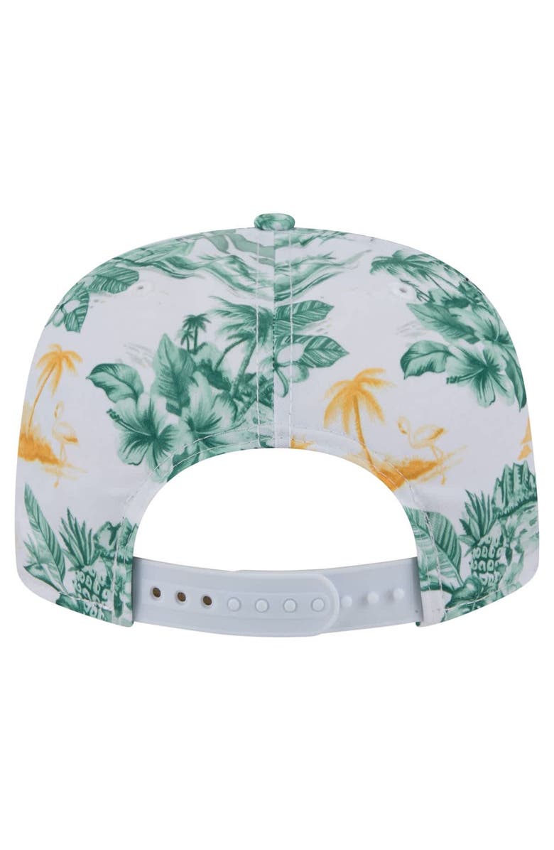 New Era Men's New Era White Athletics Printed Island Golfer Snapback Hat, Alternate, color, White
