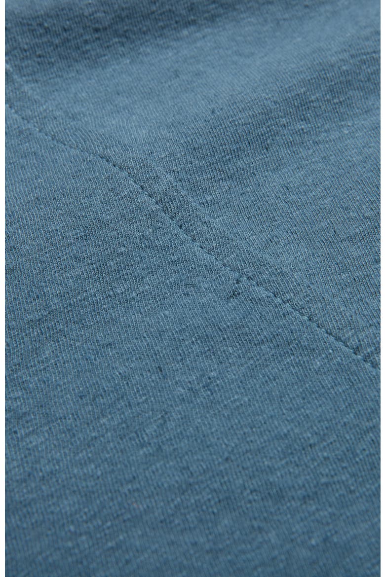Linen Blend Short Sleeve Swing Top, Alternate, color, Smoke Grey