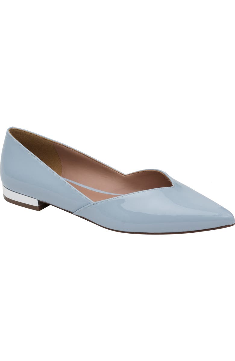 Linea Paolo Nasya Pointed Toe Flat, Main, color, Pale Blue