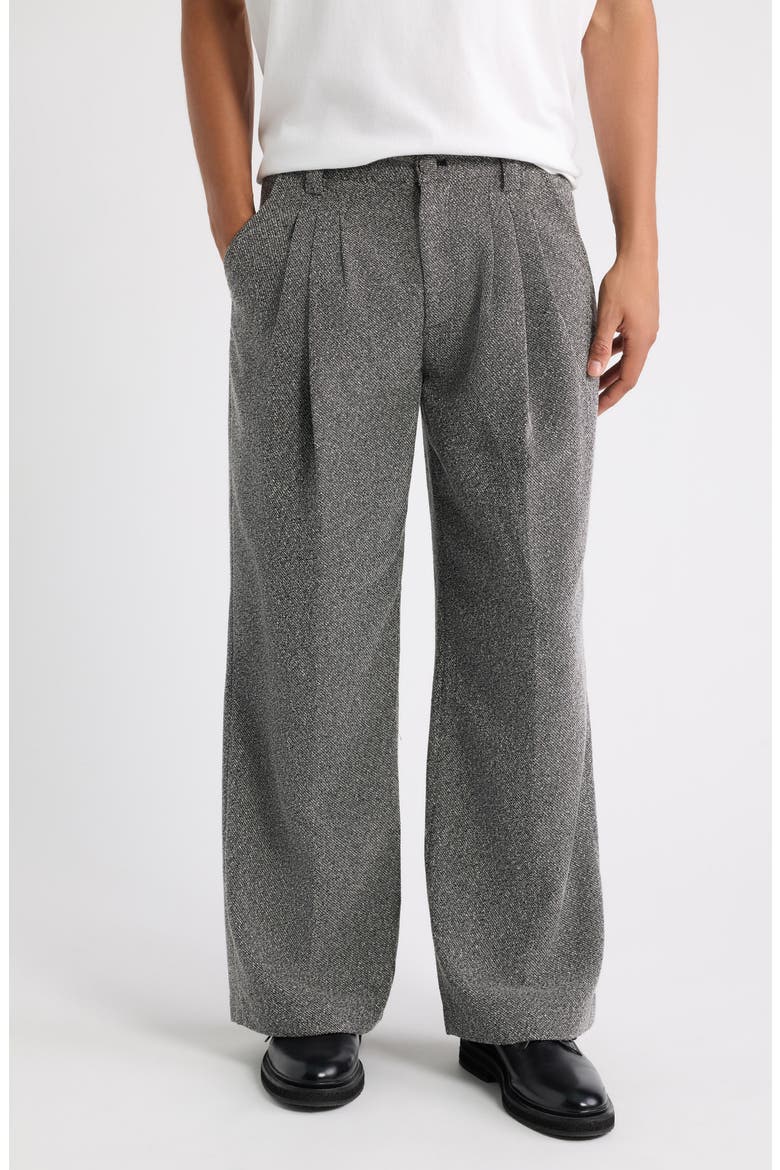 Triple Pleat Wide Leg Pants, Main, color, BLANC DE BLANC