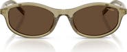 Prada PR D17S 52mm Oval Sunglasses