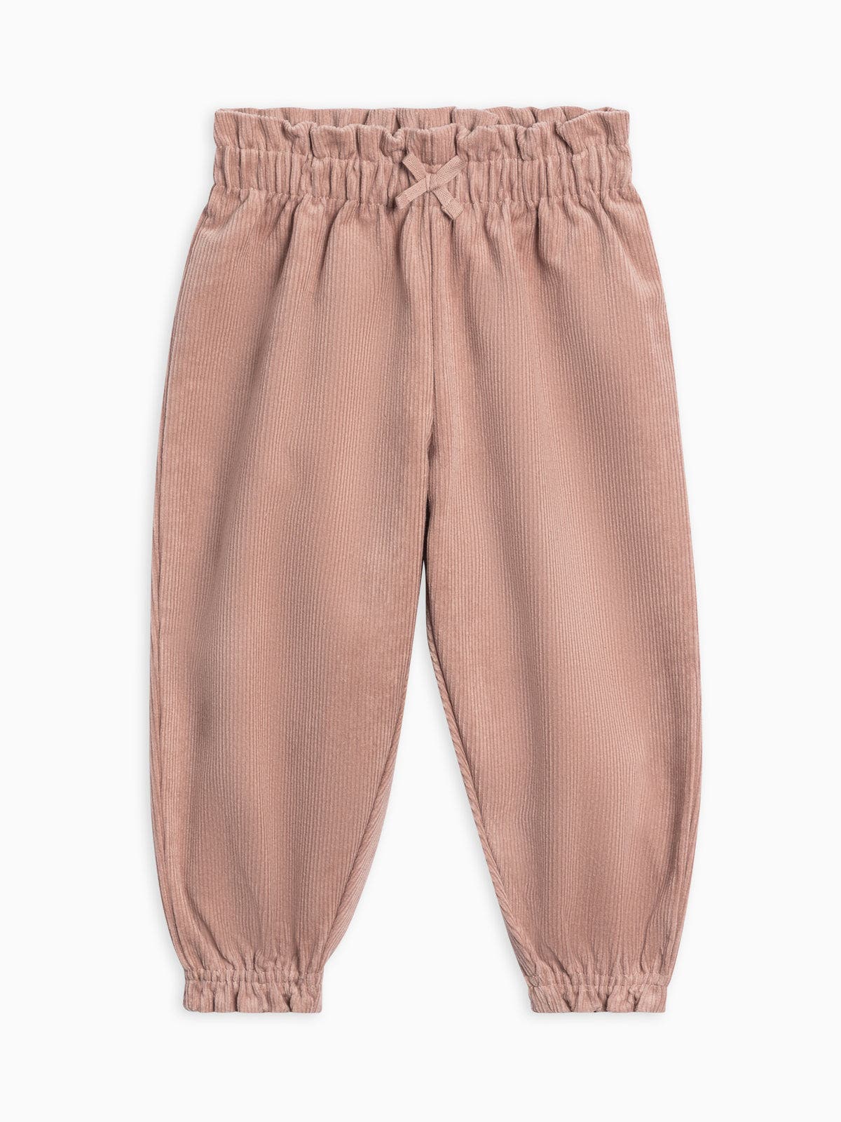 Kendi Awen Corduroy Ruffle Pant in Mauve 